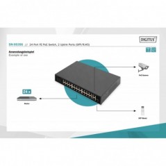 SWITCH 24 PORTE FE POE 2 UPLINK PORTS (SFP / RJ45)