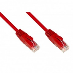 CAVO RETE CATEGORIA 6A NON SCHERMATO UTP AWG24 COLORE ROSSO HALOGENFREE MT 1