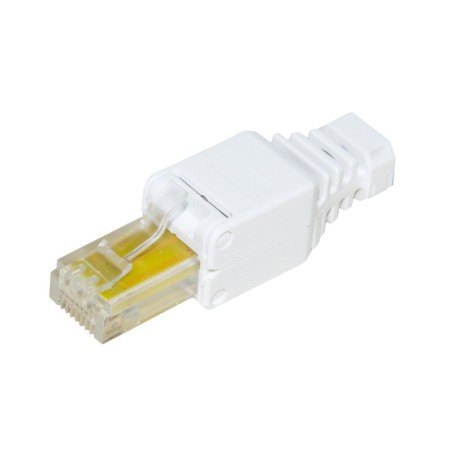 CONNETTORE 8 POLI CAT 5E UTP NON SCHERMATO RJ45 TOOLESS MASCHIO PER CAVO SOLIDO/FLESSIBILE