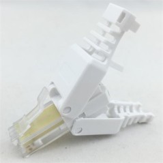 CONNETTORE 8 POLI CAT 5E UTP NON SCHERMATO RJ45 TOOLESS MASCHIO PER CAVO SOLIDO/FLESSIBILE