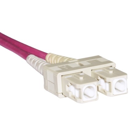 CAVO FIBRA OTTICA SC A SC MULTIMODE DUPLEX OM4 50/125 MT.10