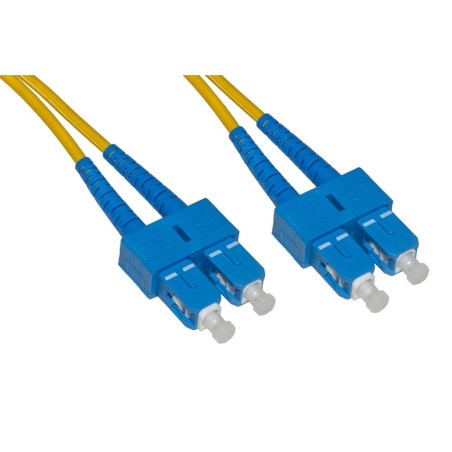 CAVO FIBRA OTTICA SC A SC SINGLEMODE DUPLEX 9/125 MT.2