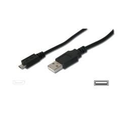 CAVO DI CONNESSIONE MICRO USB 2.0 B - LUNGHEZZA MT. 1,80 SCHERMATO