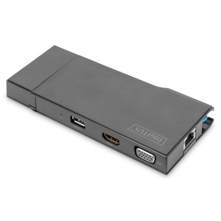 DIGITUS DOCKING STATION UNIVERSALE, USB 3.0, TRAVEL 7 PORTE