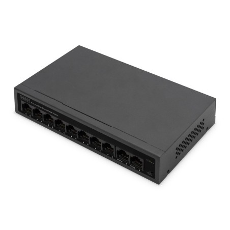 DIGITUS 8+2 PORT FE POE SWITCH