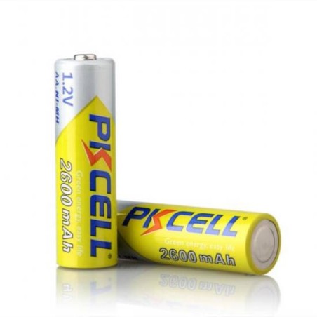 BATTERIE RICARICABILI STILO AA NI-MH 2600 MAH 1,2 V BLISTER 4 PEZZI