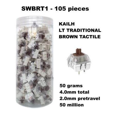 SET 105 SOTTOTASTI KAILH LT BROWN TACTILE