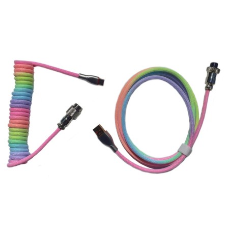 COPPIA CAVI AVIATOR USB RAINBOW