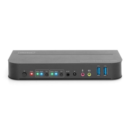 SWITCH KVM DIGITUS 2 PORTE 4K60HZ, 2 X DP IN, 1 X DP/HDMI OUT