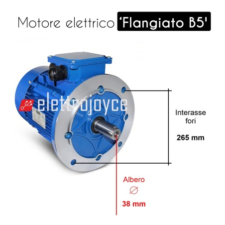 Motore elettrico trifase - JM 132Mb Kw-11 2 Poli  2890 Giri 400/690 V