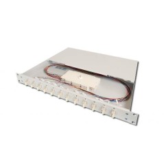 PANNELLO ESTRAIBILE 19" PER FIBRA OTTICA CON 12 CONNETTORI LC OM3 MULTIMODE