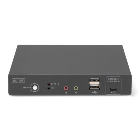 SWITCH KVM, 2 PORTE, 4K30HZ, USB-C/USB/HDMI IN, HDMI OUT, RETE