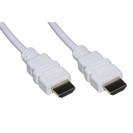 CAVO HDMI ® 4KX2K PER PC, NOTEBOOK, HDTV, ECC CONTATTI DORATI MT 0,5 COLORE BIANCO