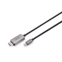 DIGITUS CAVO ADATTATORE MINI DISPLAYPORT 8K, MINI DP - HDMI TIPO A MT 1