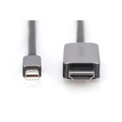 DIGITUS CAVO ADATTATORE MINI DISPLAYPORT 8K, MINI DP - HDMI TIPO A MT 1