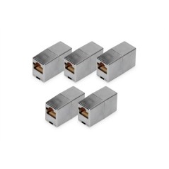 ACCOPPIAMENTO MODULARE RJ45 CAT 5E, CLASSE D - 5 PEZZI