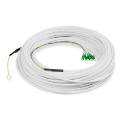 DIGITUS CAVO DI DISCESA FTTH, MONOMODALE, 4 FIBRE, 4 LC/APC, 50 M