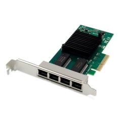 DIGITUS SCHEDA DI RETE GIGABIT ETHERNET A 4 PORTE, RJ45, PCI EXPRESS, INTEL I350