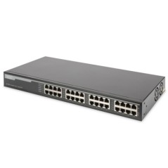 INIETTORE MID-SPAN 32 PORTE GIGABIT POE+ CON 16 PORTE ENTRATA E 16 PORTE USCITA 250W DIGITUS