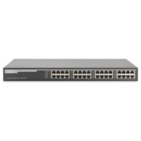 INIETTORE MID-SPAN 32 PORTE GIGABIT POE+ CON 16 PORTE ENTRATA E 16 PORTE USCITA 250W DIGITUS