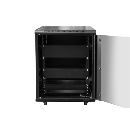 ARMADIO RACK 19" AUDIO VIDEO 600X600 15U COLORE NERO