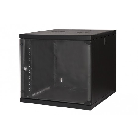 ARMADIO RACK 19" 9 UNITA' DA MURO (A)490X (L)540 X PROFONDITA' 600 MM. COLORE NERO