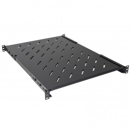 RIPIANO PER ARMADIO RACK 19" ALLUNGABILE 650 MM CON 4 AGGANCI NERO